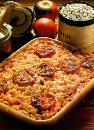 BACALHAU GRATINADO COM FEIJÃO